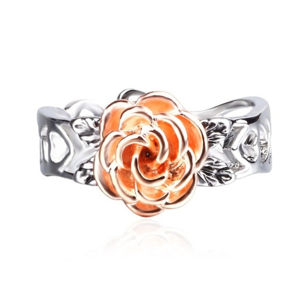 size 7 pink rose ring